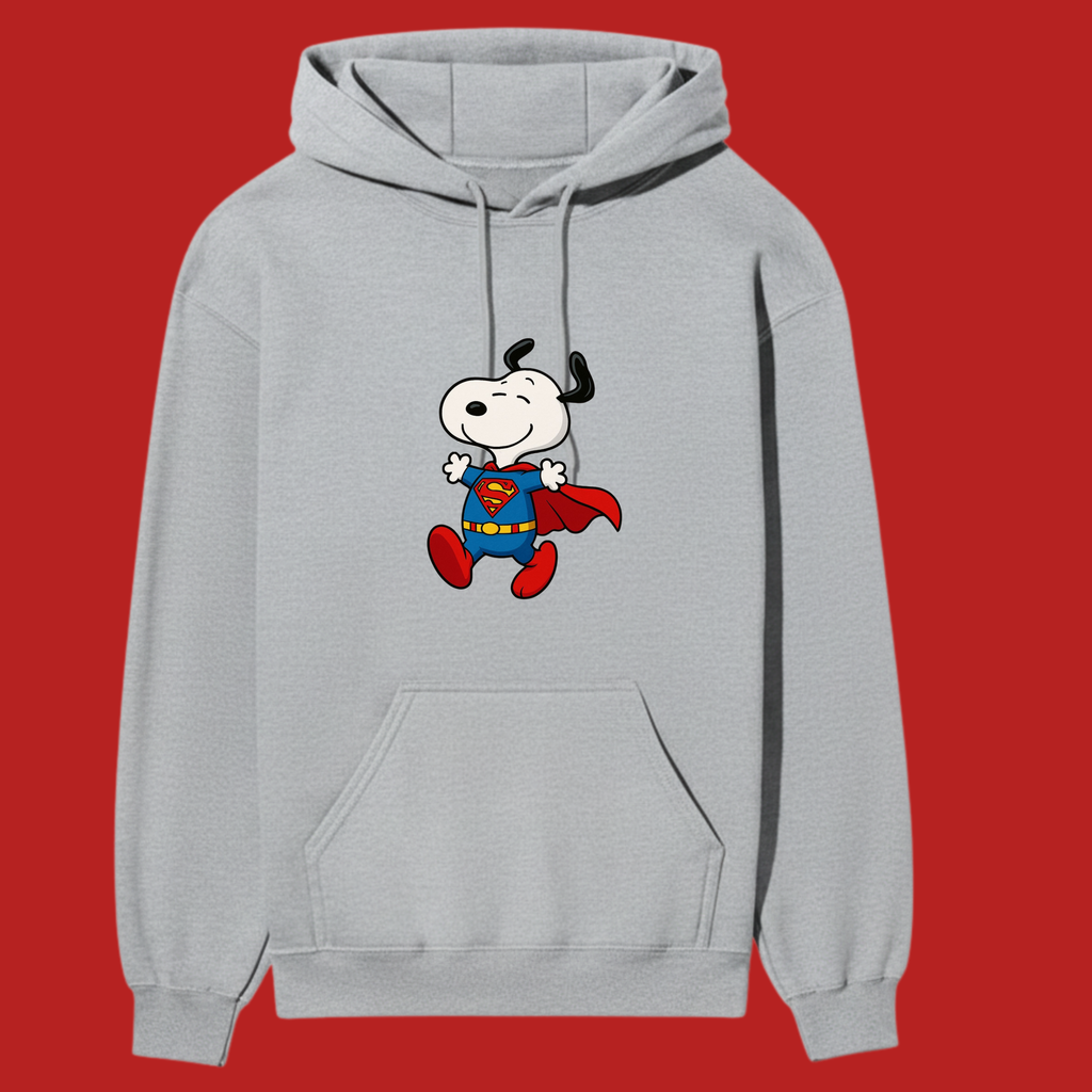 Superman Snoopy Unisex Regular Fit Pullover Hoodie