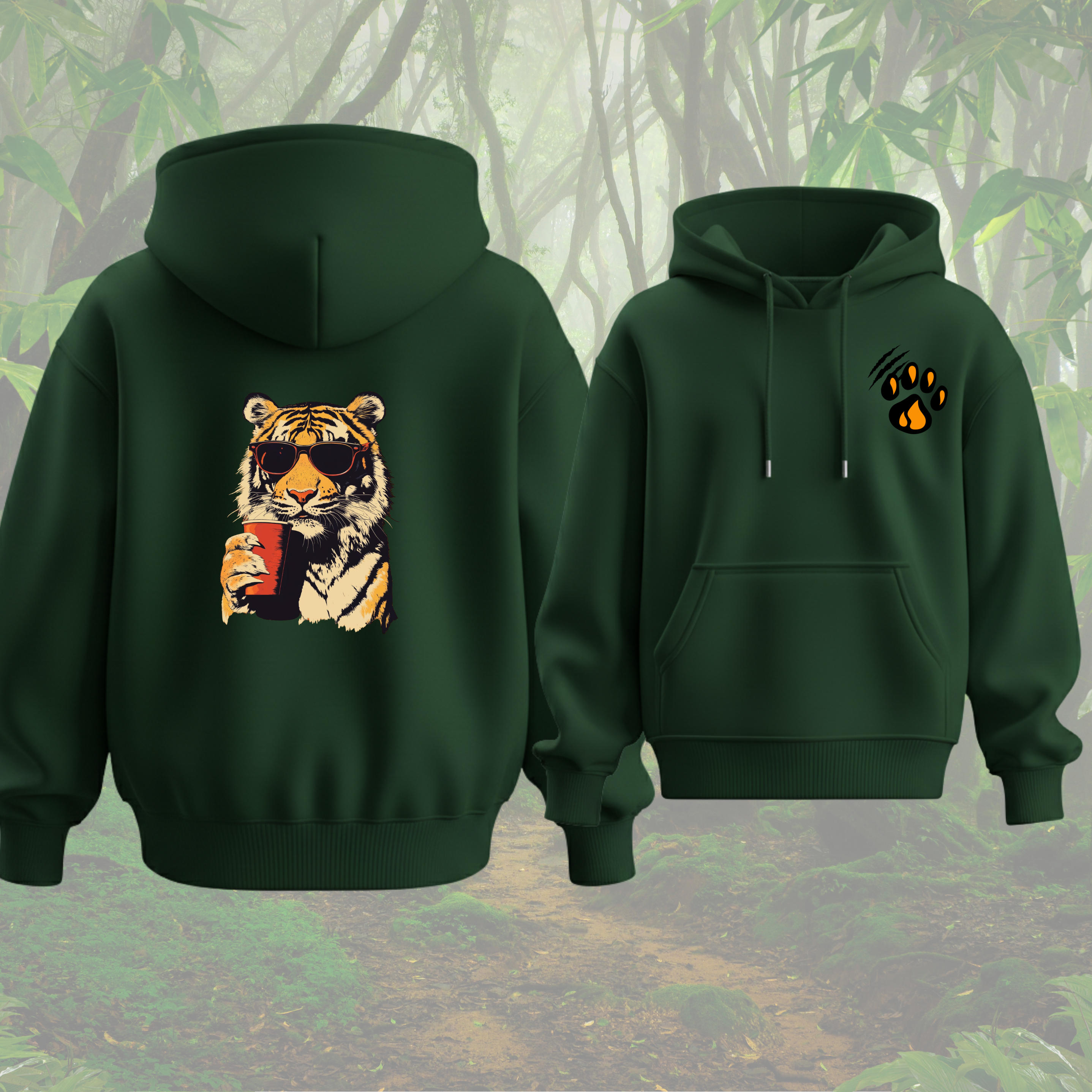 Easy Tiger | Bottle greenbUnisex Hoodie