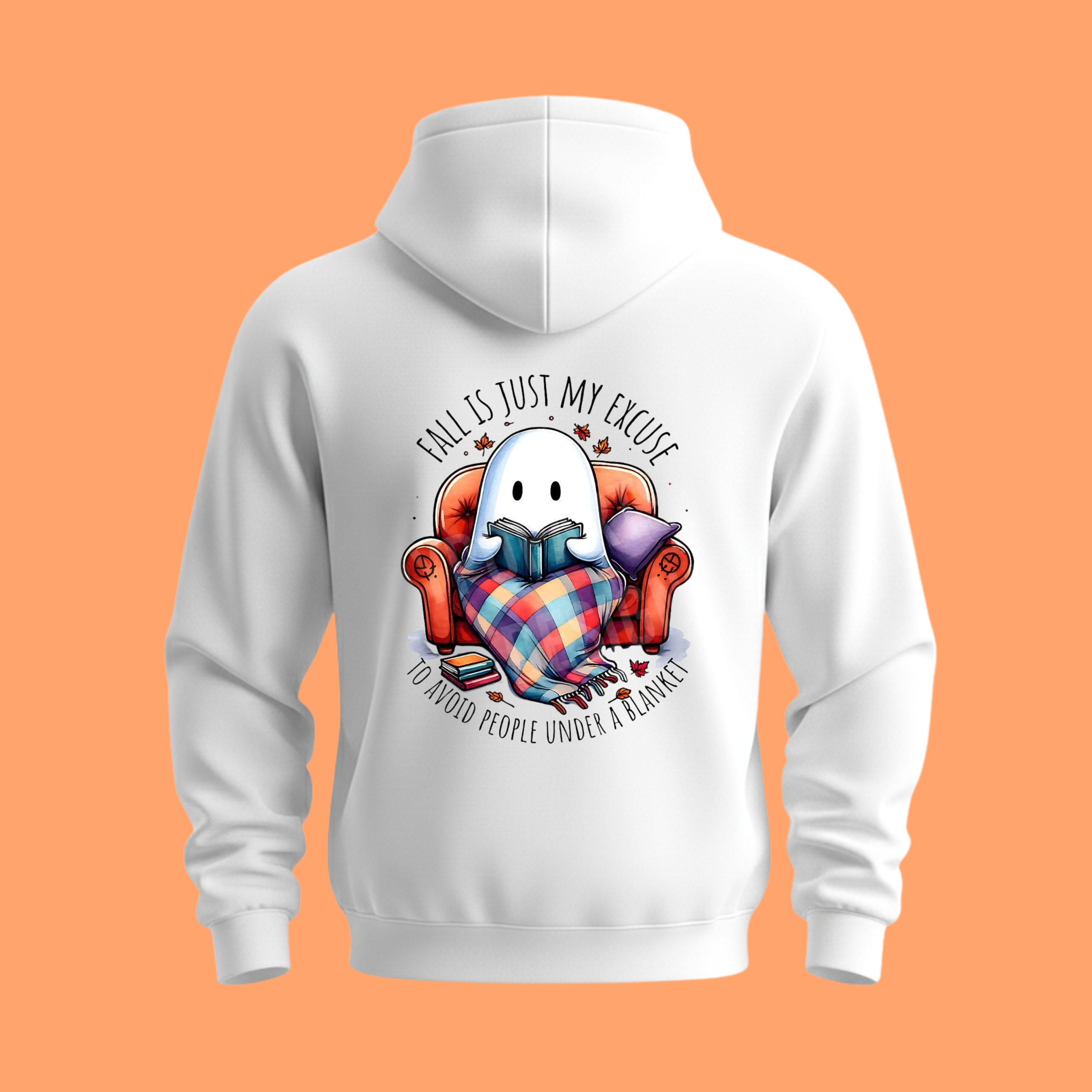 Fall is my excuse| White Unisex Hoodie