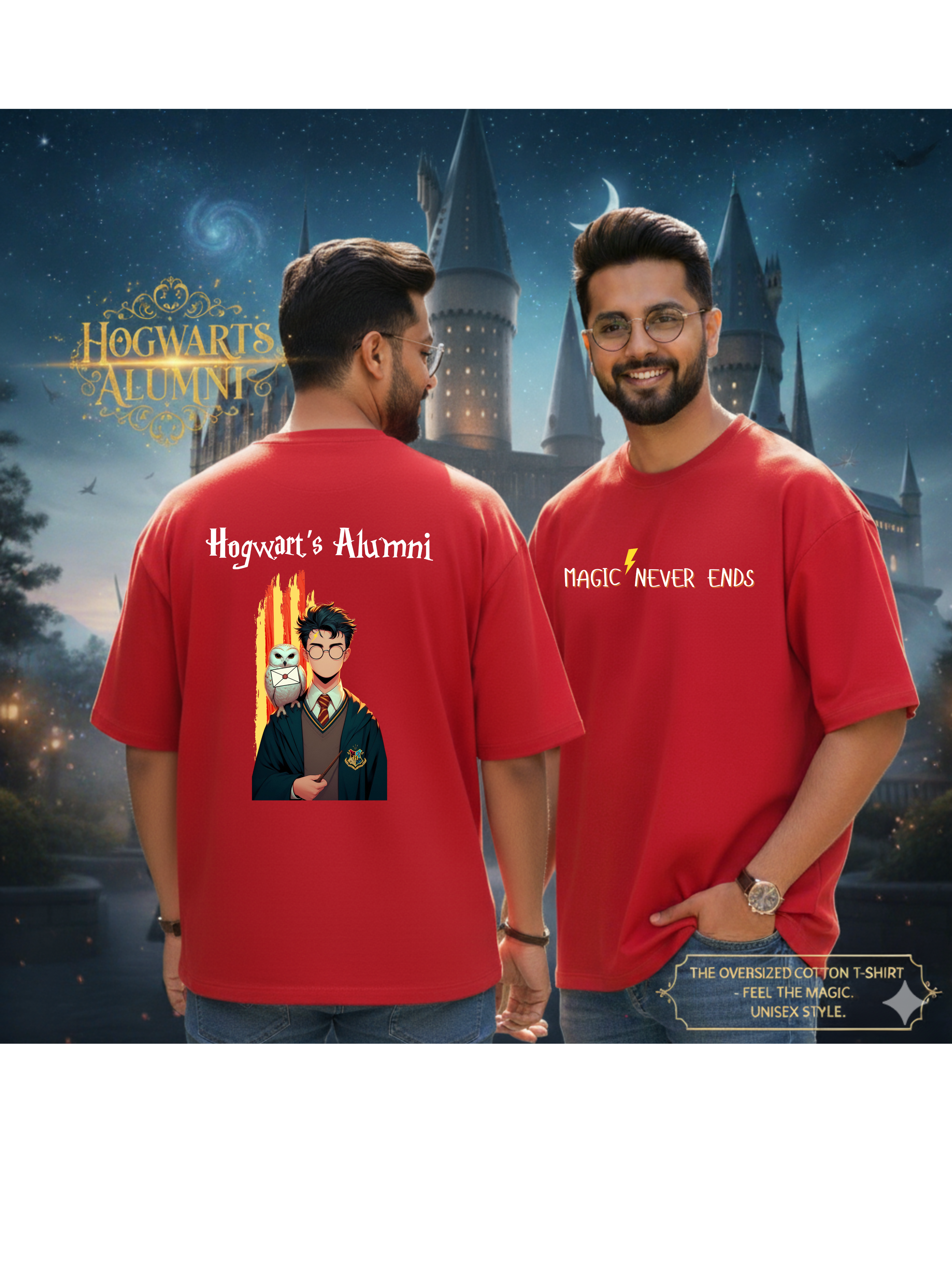 Magic Never Ends | Men’s Oversized Classic T-Shirt