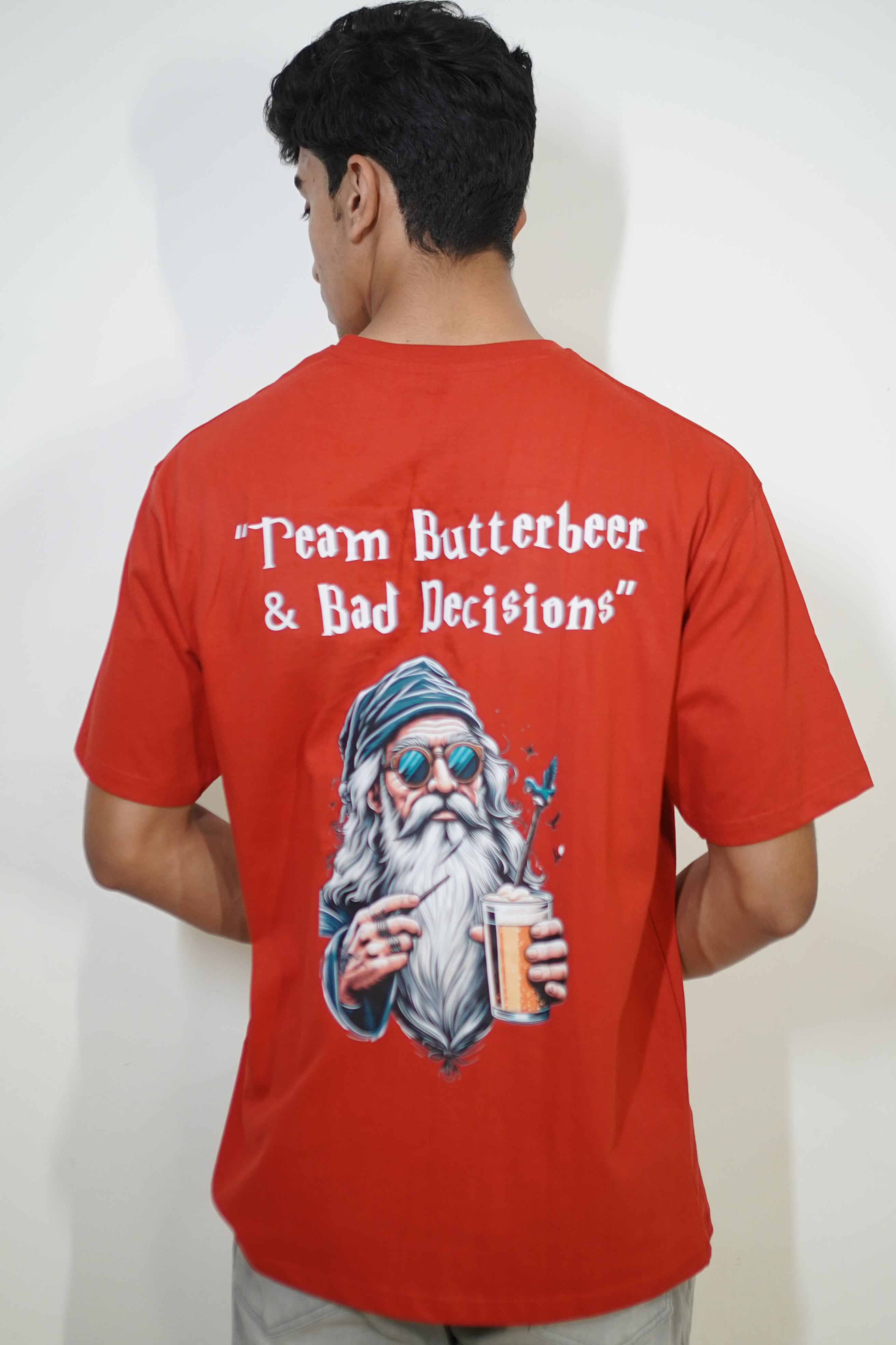 Team Butterbeer & Bad Decisions | Men’s Oversized Classic T-Shirt