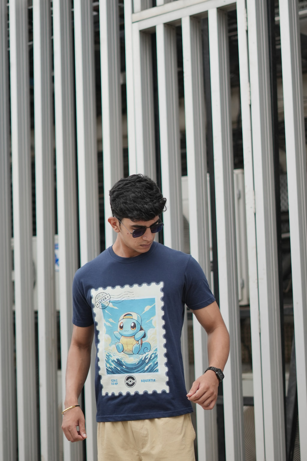 Pokemon Squirtle Stamp | Men’s Classic Crew T-Shirt