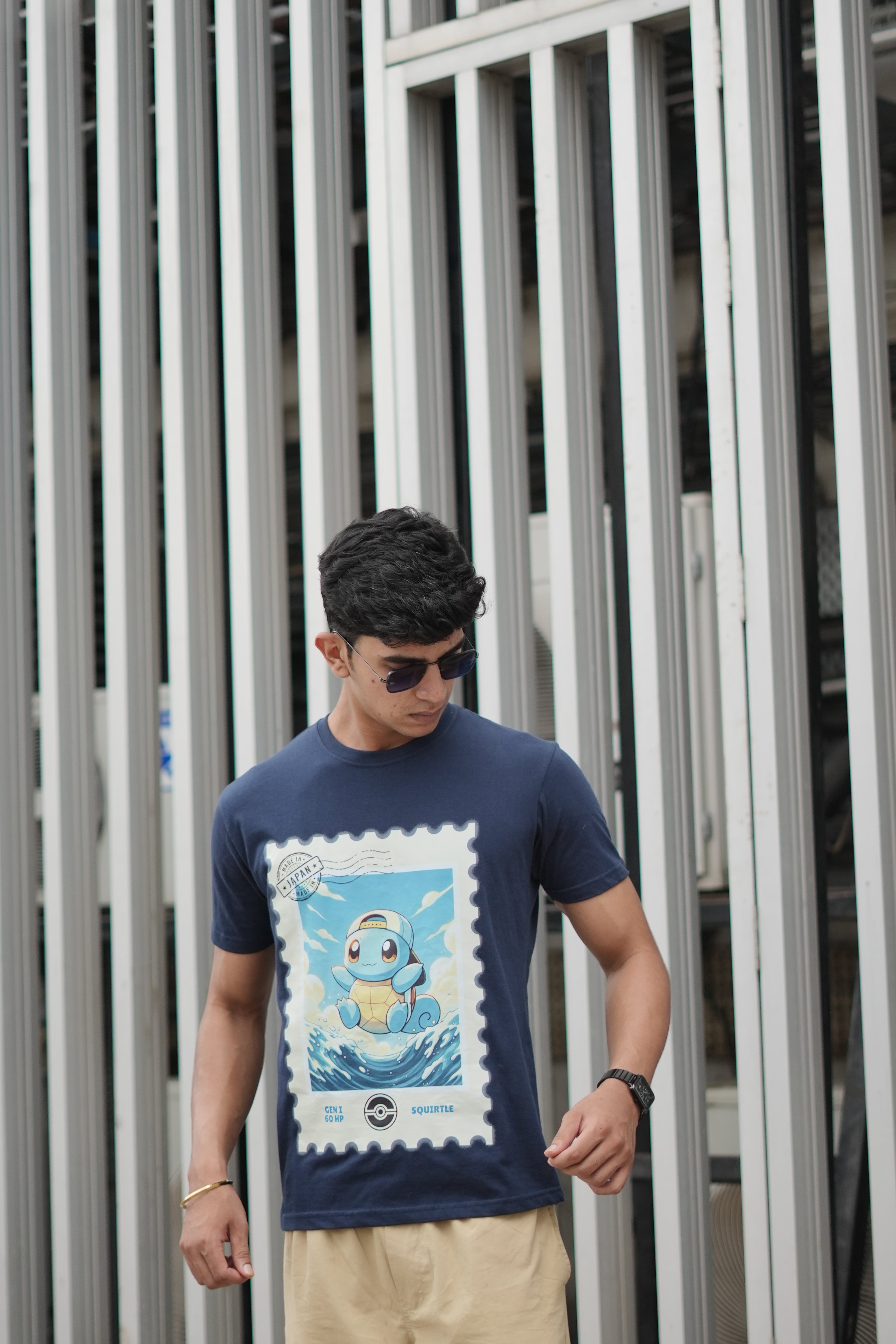 Pokemon Squirtle Stamp | Men’s Classic Crew T-Shirt