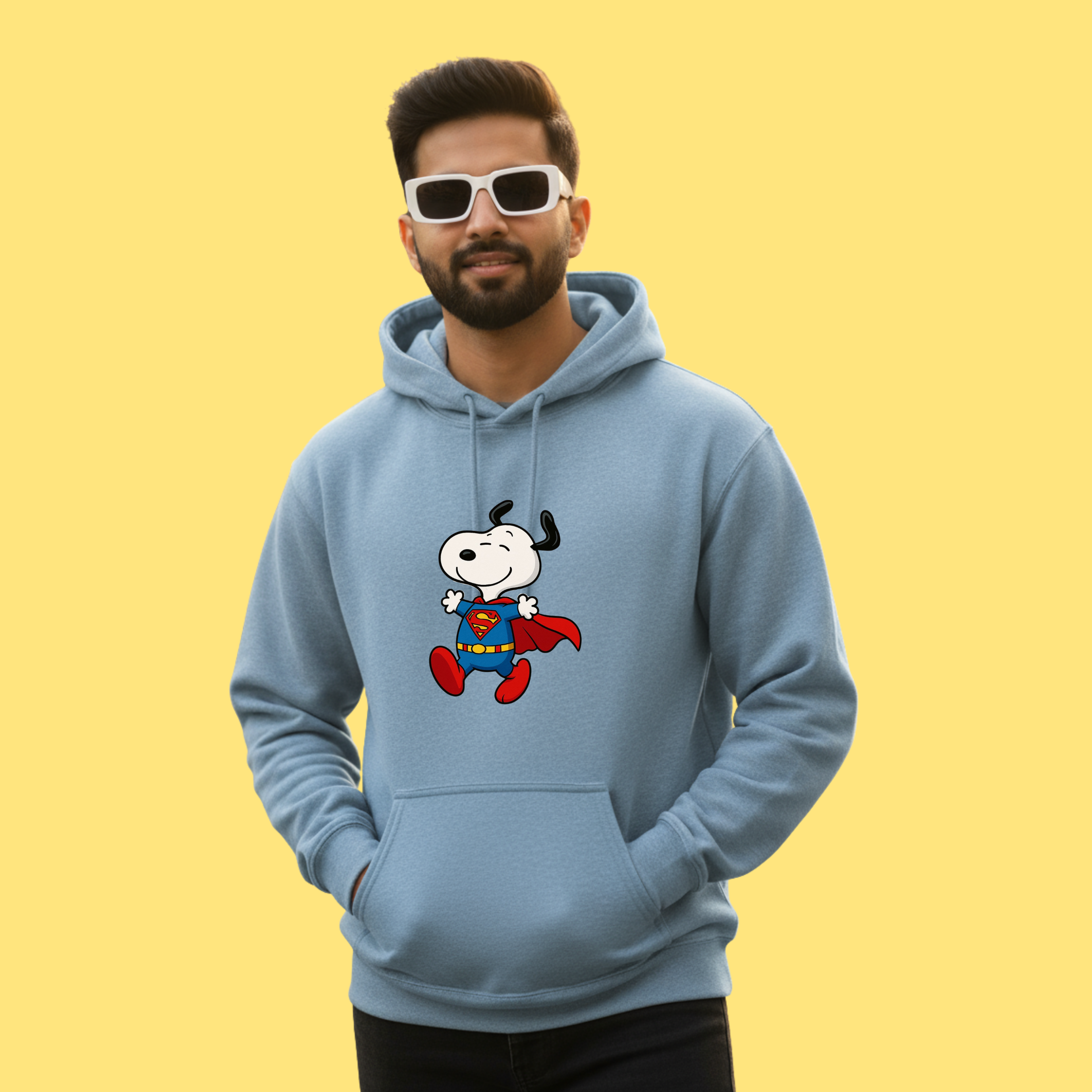 Superman Snoopy Unisex Regular Fit Pullover Hoodie