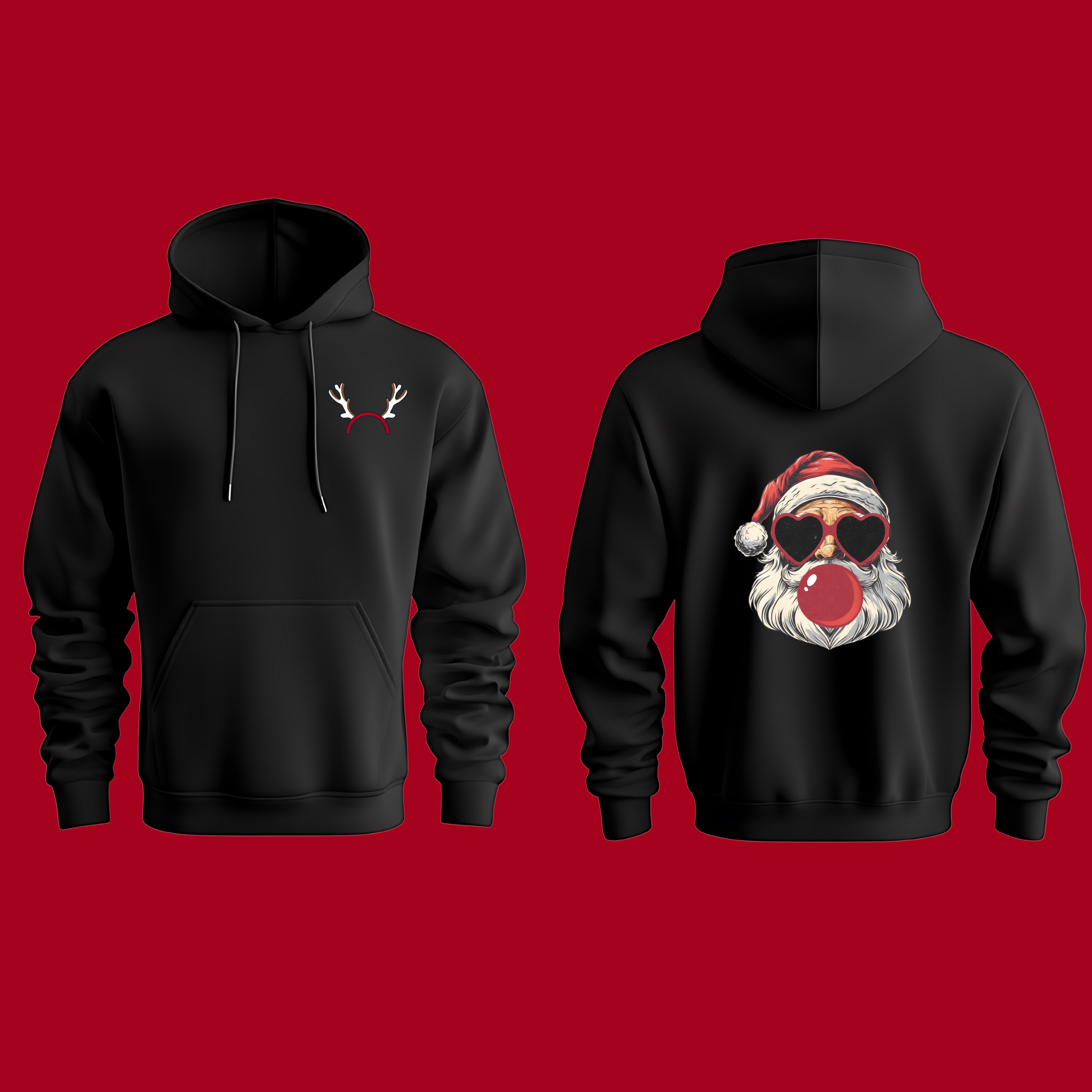 Black Unisex Pullover Hoodie