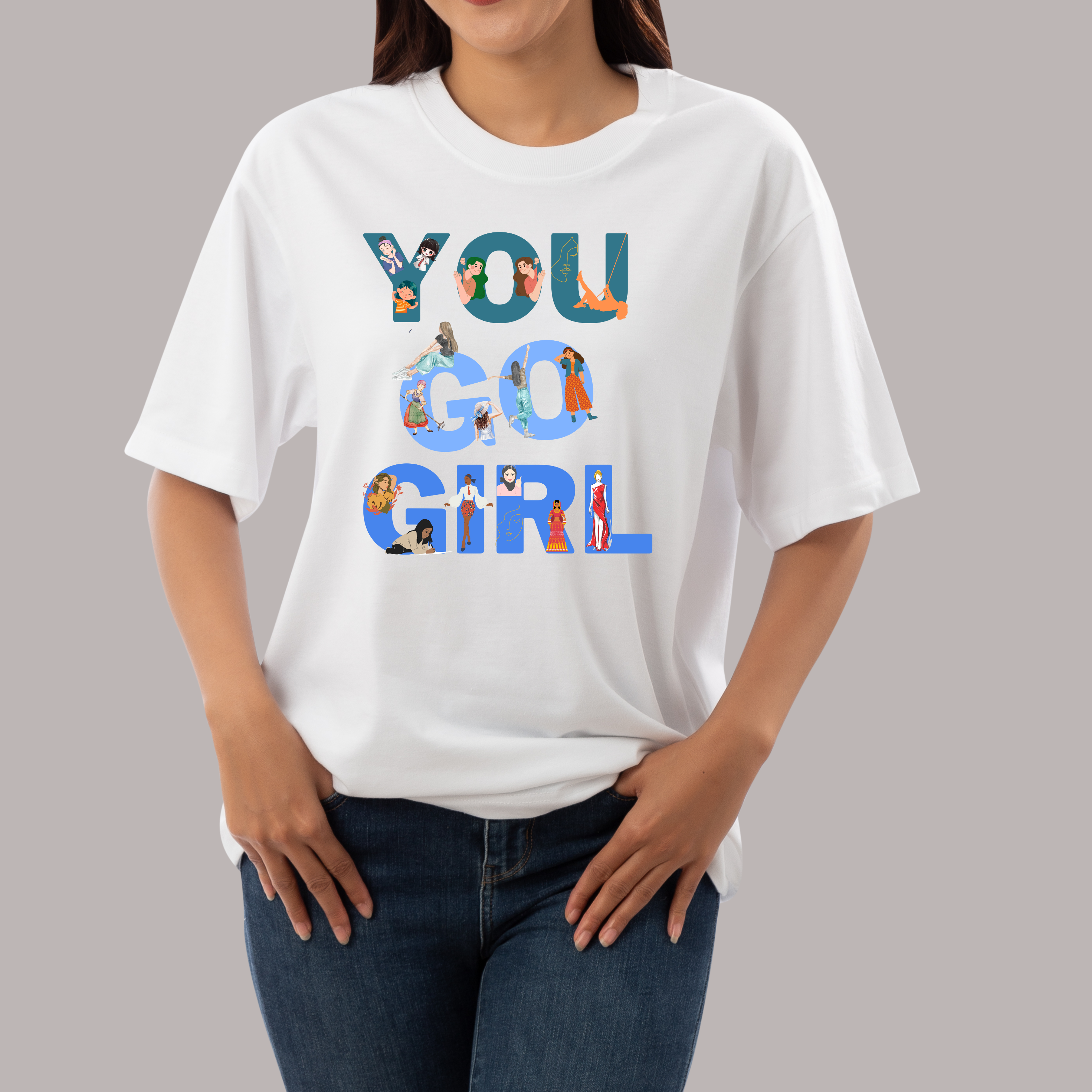 You Go Girl | Women’s Oversized Classic T-Shirt