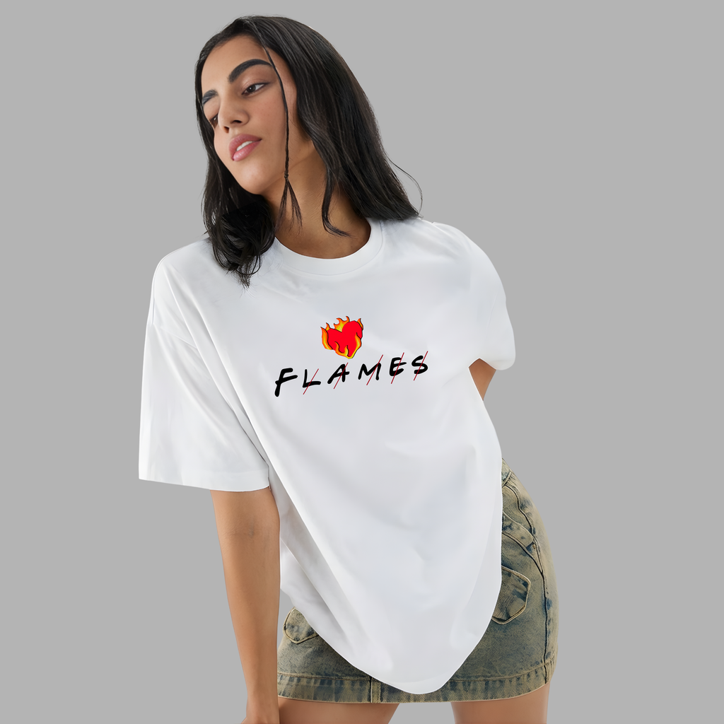 FLAMES | Unisex Oversized Classic T-Shirt
