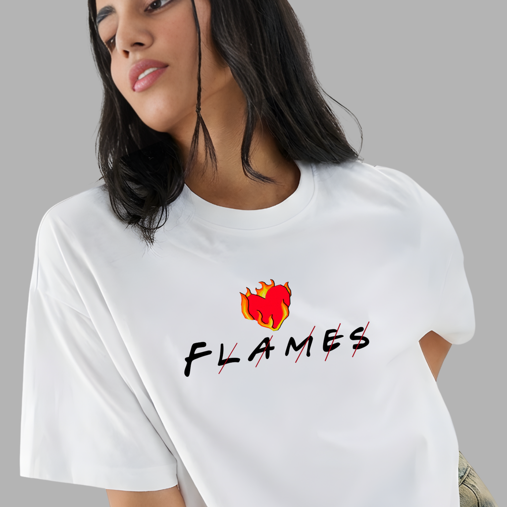 FLAMES | Unisex Oversized Classic T-Shirt