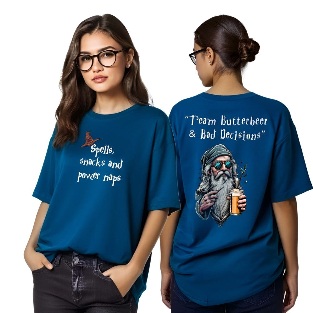 Team Butterbeer & Bad Decisions | Women’s Oversized Classic T-Shirt