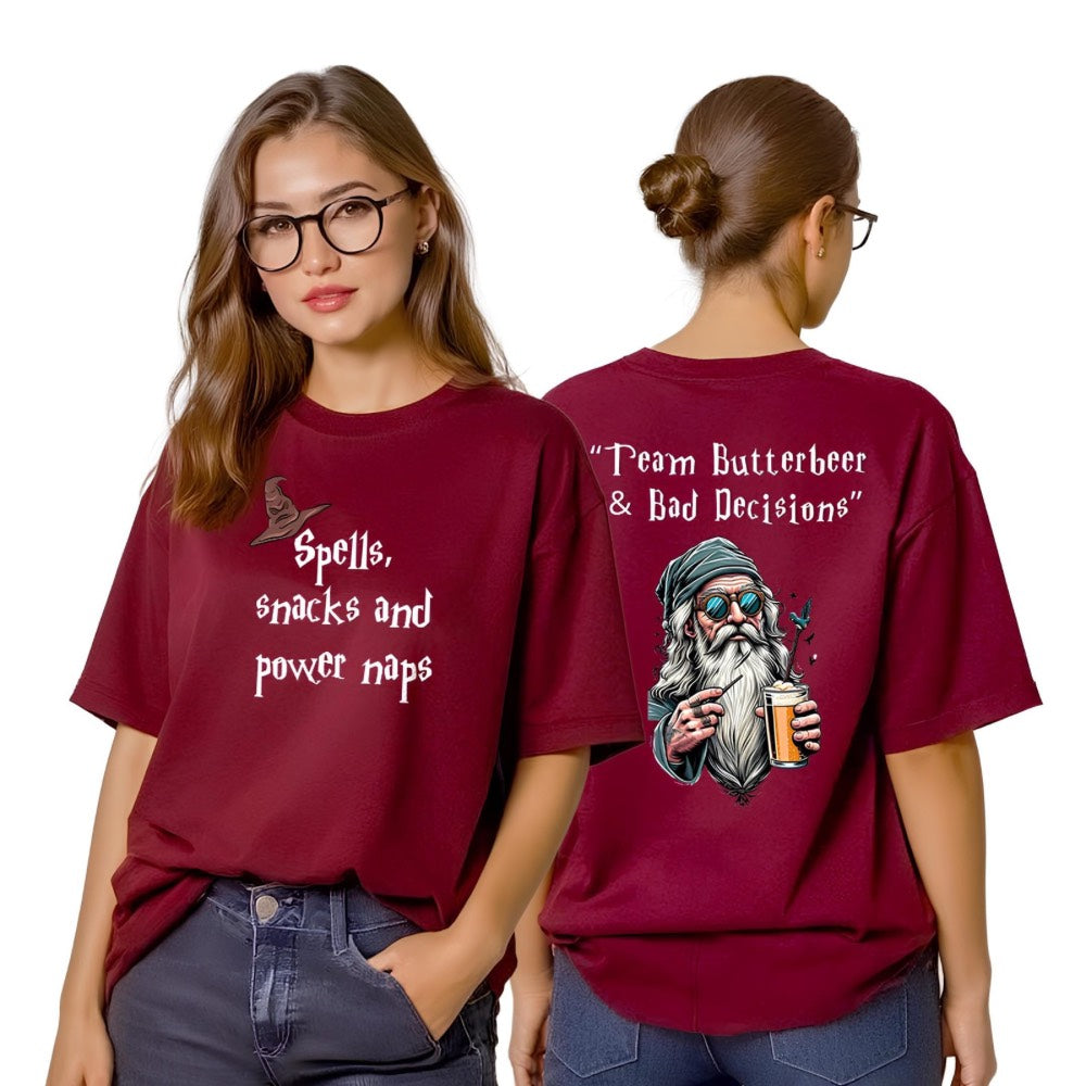 Team Butterbeer & Bad Decisions | Women’s Oversized Classic T-Shirt