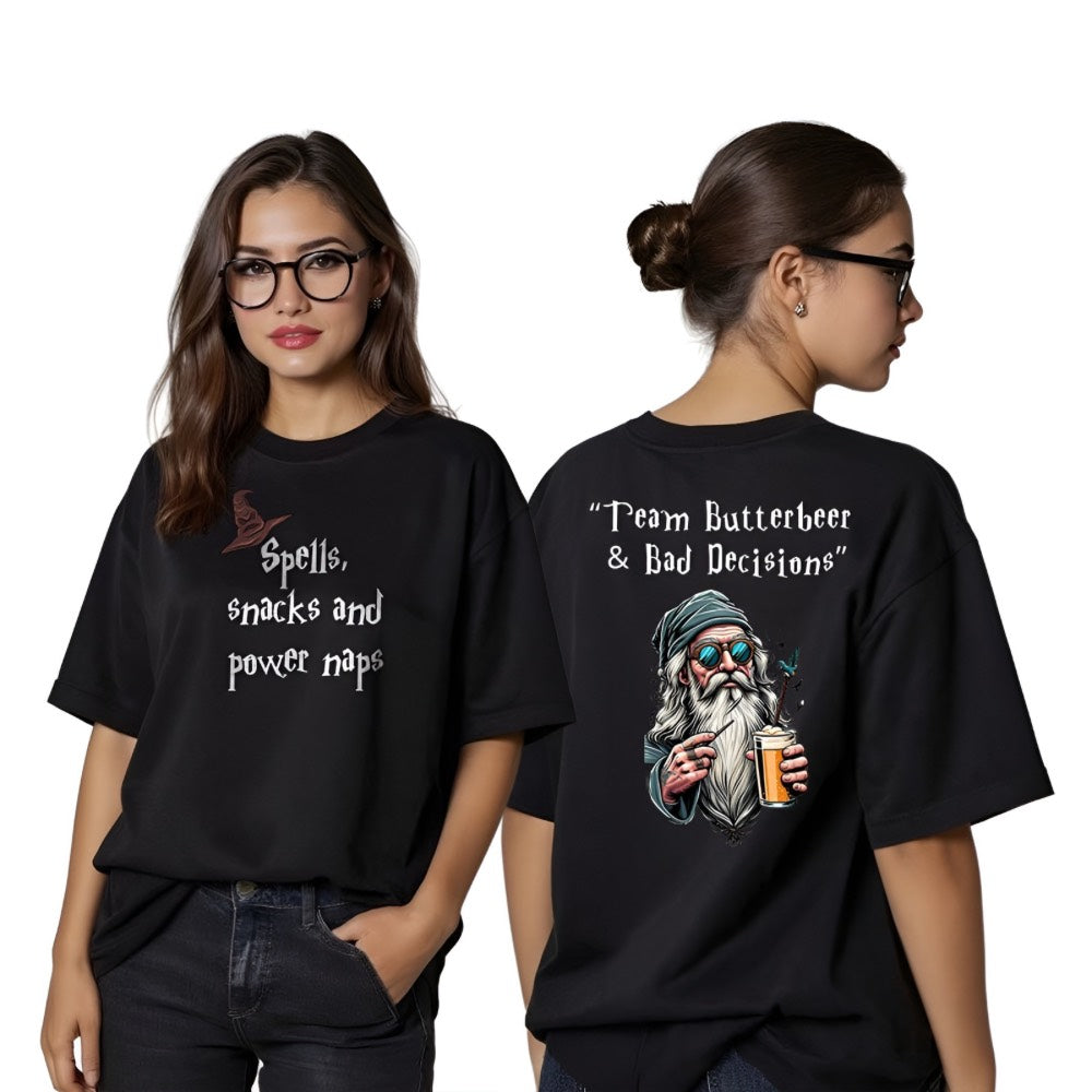 Team Butterbeer & Bad Decisions | Women’s Oversized Classic T-Shirt