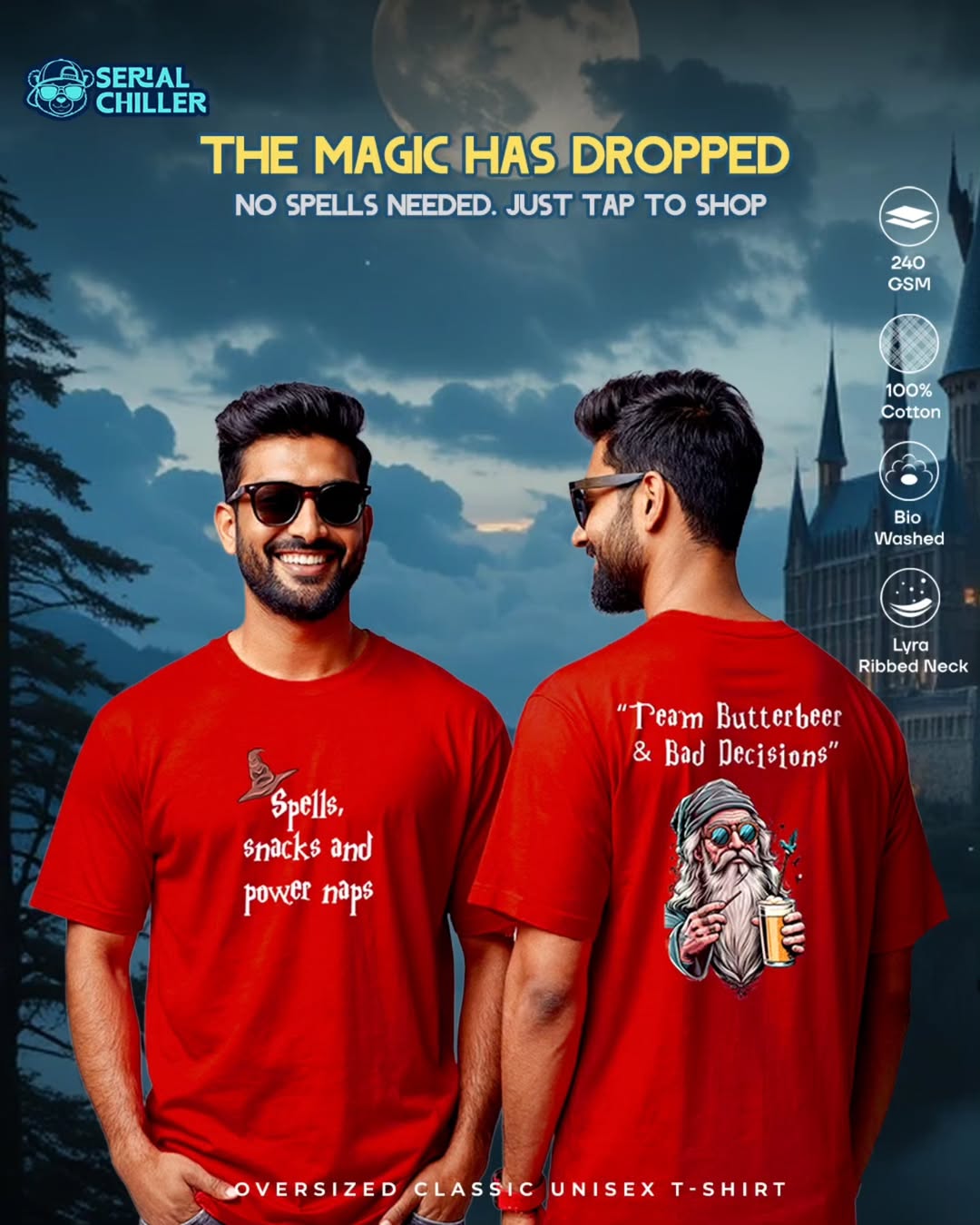 Team Butterbeer & Bad Decisions | Men’s Oversized Classic T-Shirt