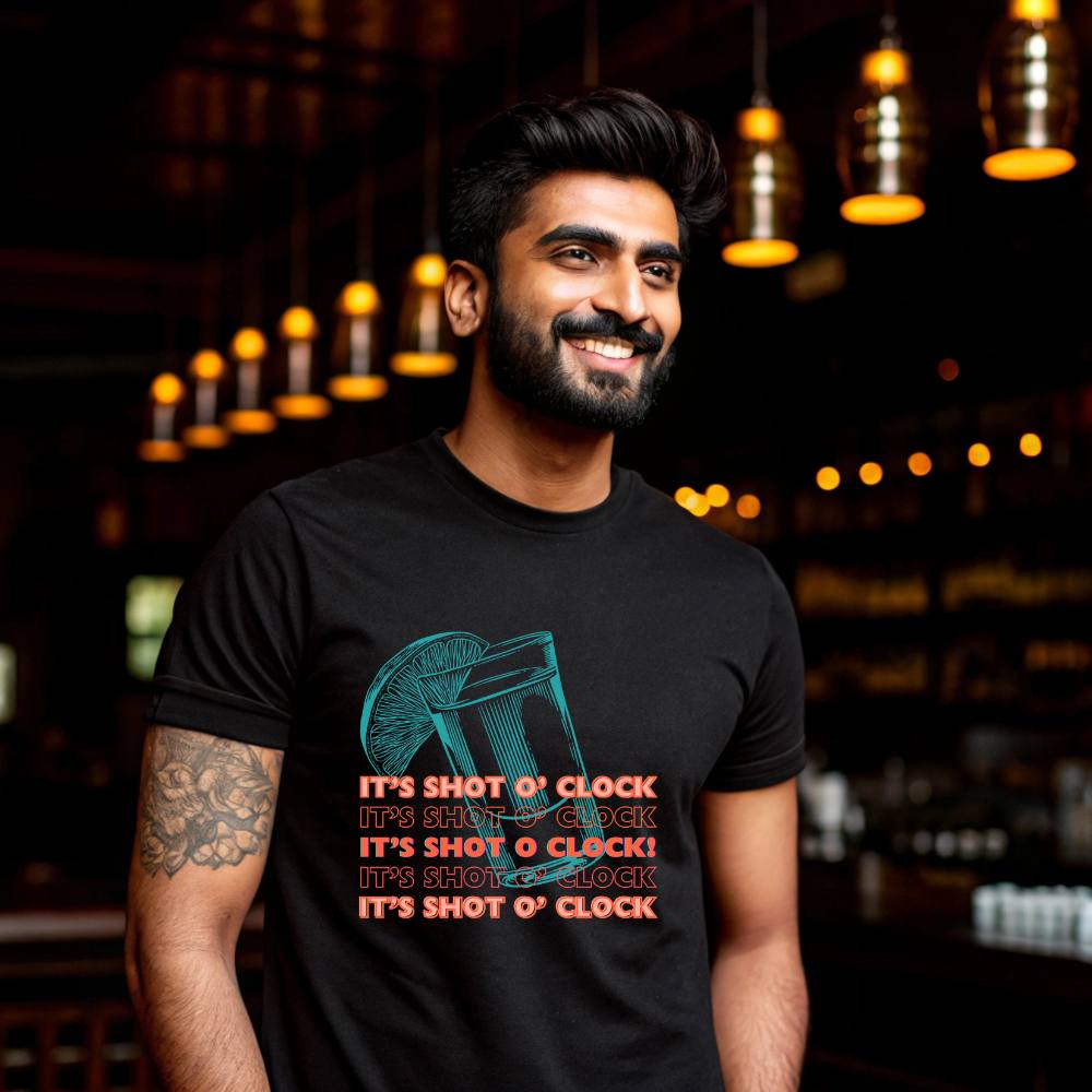 It’s Shot O’ Clock | Men’s Classic Crew T-Shirt