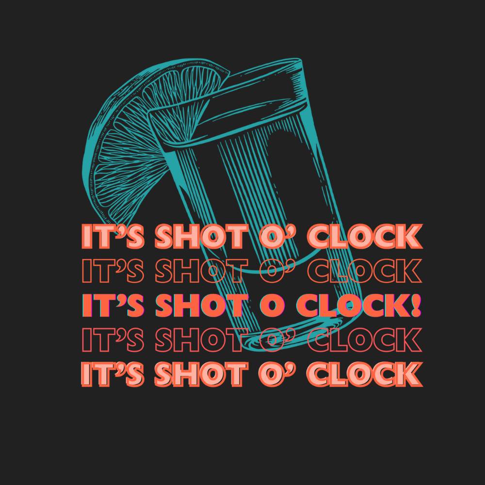 It’s Shot O’ Clock | Men’s Classic Crew T-Shirt