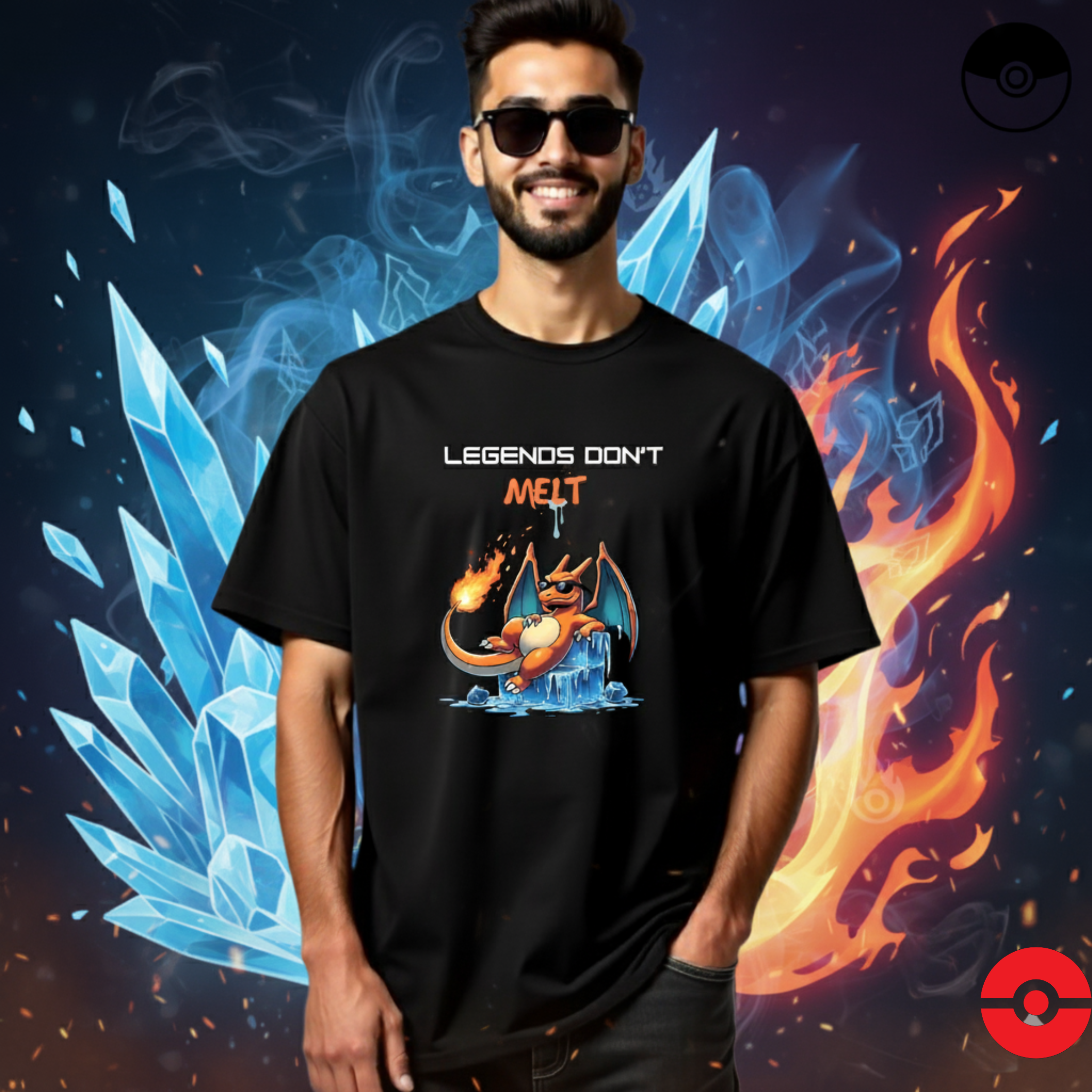 Legends Don't Melt | Men’s Oversized Classic T-Shirt