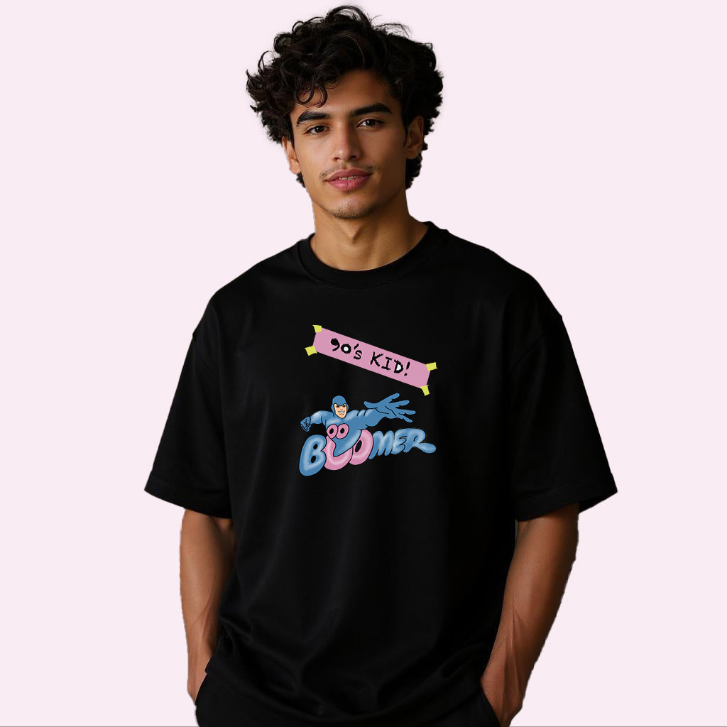 90’s Kid Superhero | Men’s Oversized Classic T-Shirt