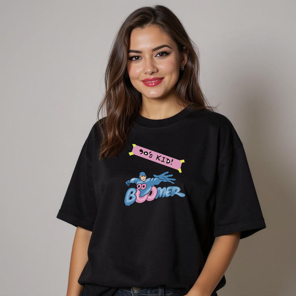 90’s Kid Superhero | Women’s Oversized Classic T-Shirt