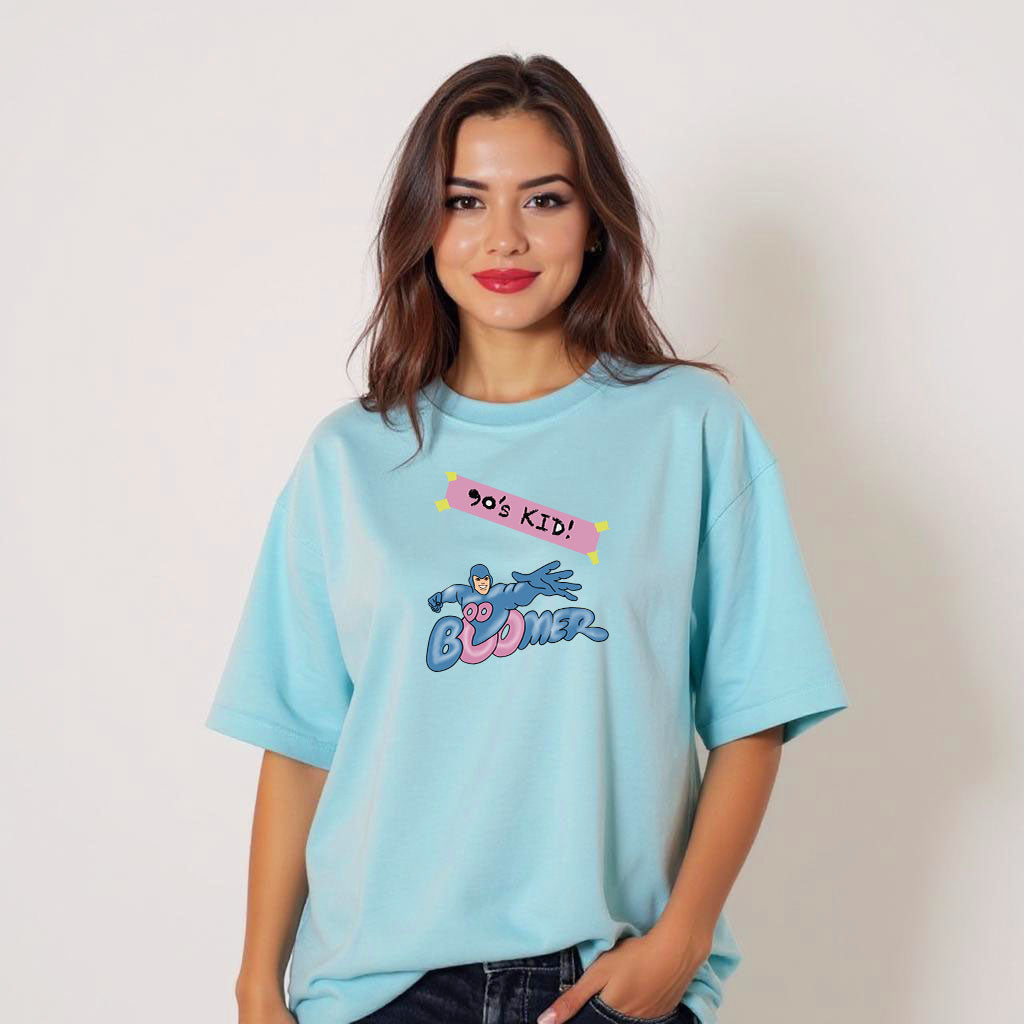 90’s Kid Superhero | Women’s Oversized Classic T-Shirt