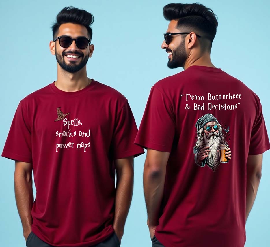 Team Butterbeer & Bad Decisions | Men’s Oversized Classic T-Shirt