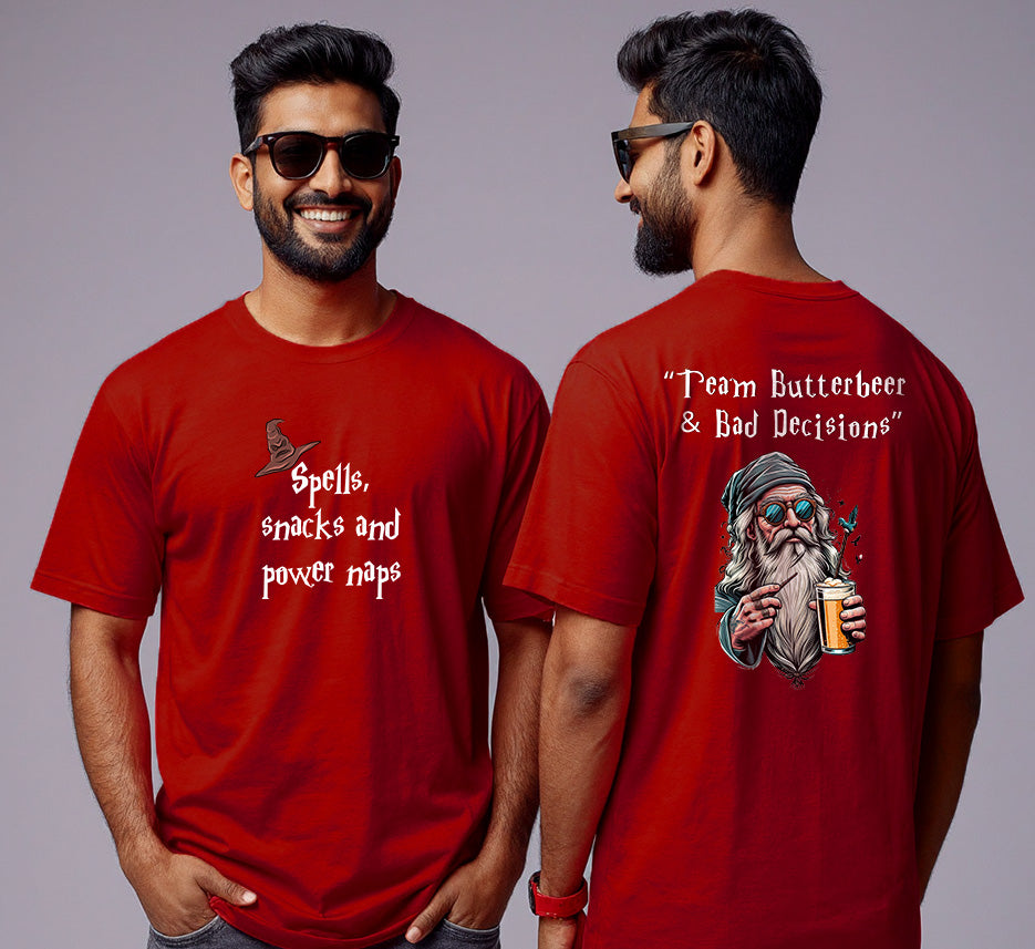 Team Butterbeer & Bad Decisions | Men’s Oversized Classic T-Shirt