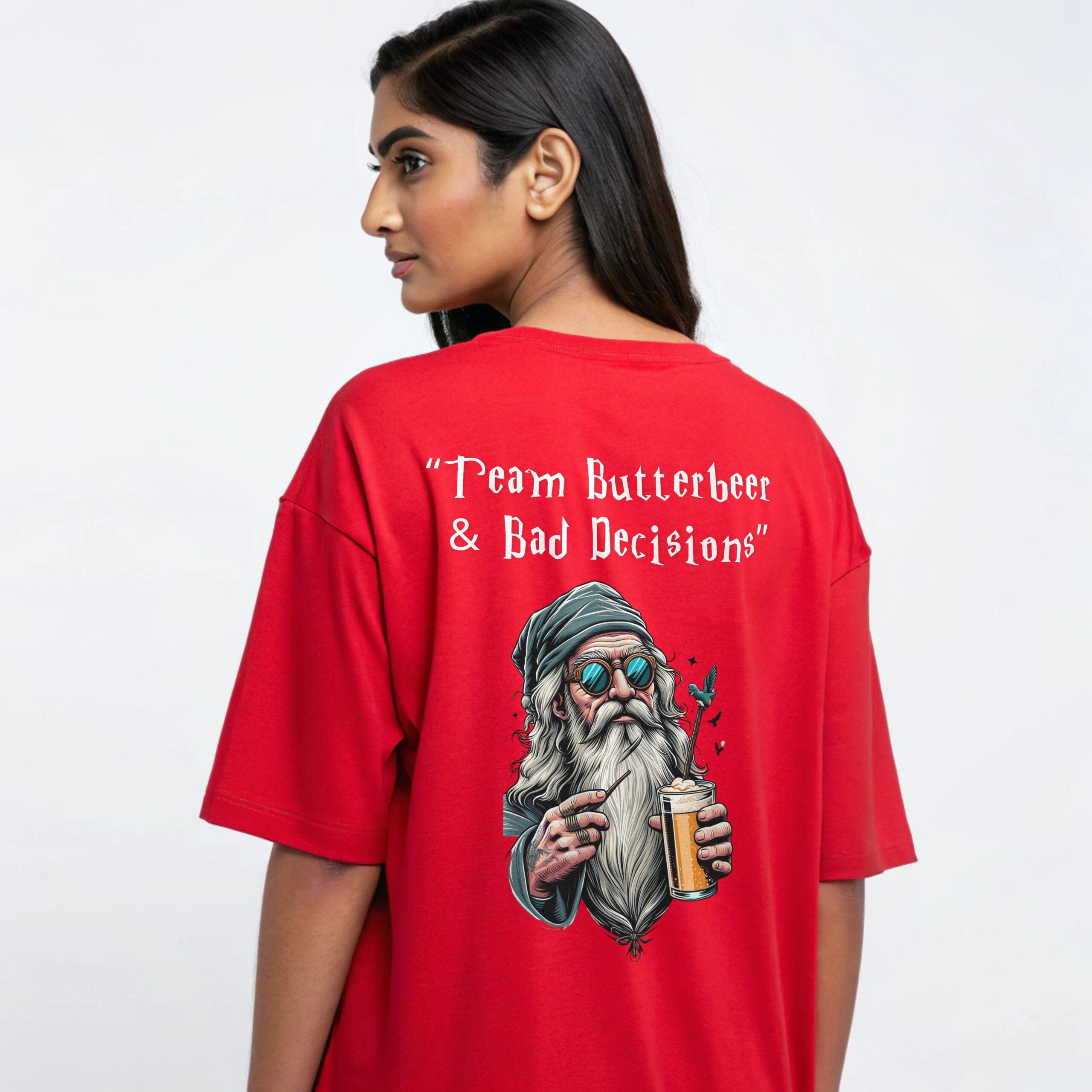 Team Butterbeer & Bad Decisions | Women’s Oversized Classic T-Shirt