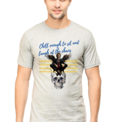 Chill Enough To Sit and Laugh at the Chaos,Regular Men's Half Sleeve T-Shirt - Image 2