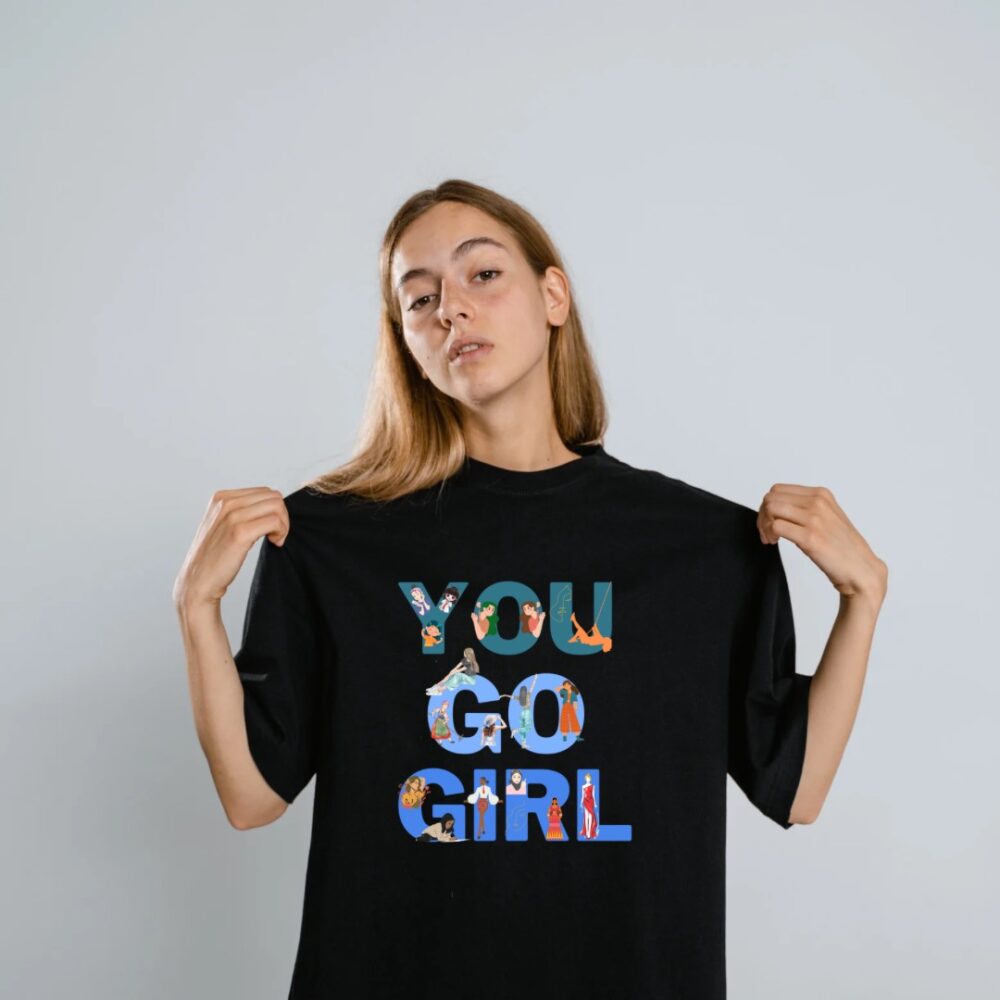 You Go Girl Oversized T-shirt for Women - Image 2