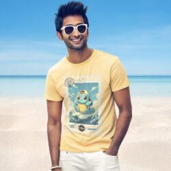 Pokemon SQUIRTLE Regular Men's Half Sleeve T-Shirt - Image 2