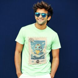 Pokemon SQUIRTLE Regular Men's Half Sleeve T-Shirt - Image 4