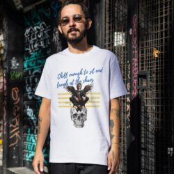 Chill Enough To Sit and Laugh at the Chaos,Regular Men's Half Sleeve T-Shirt